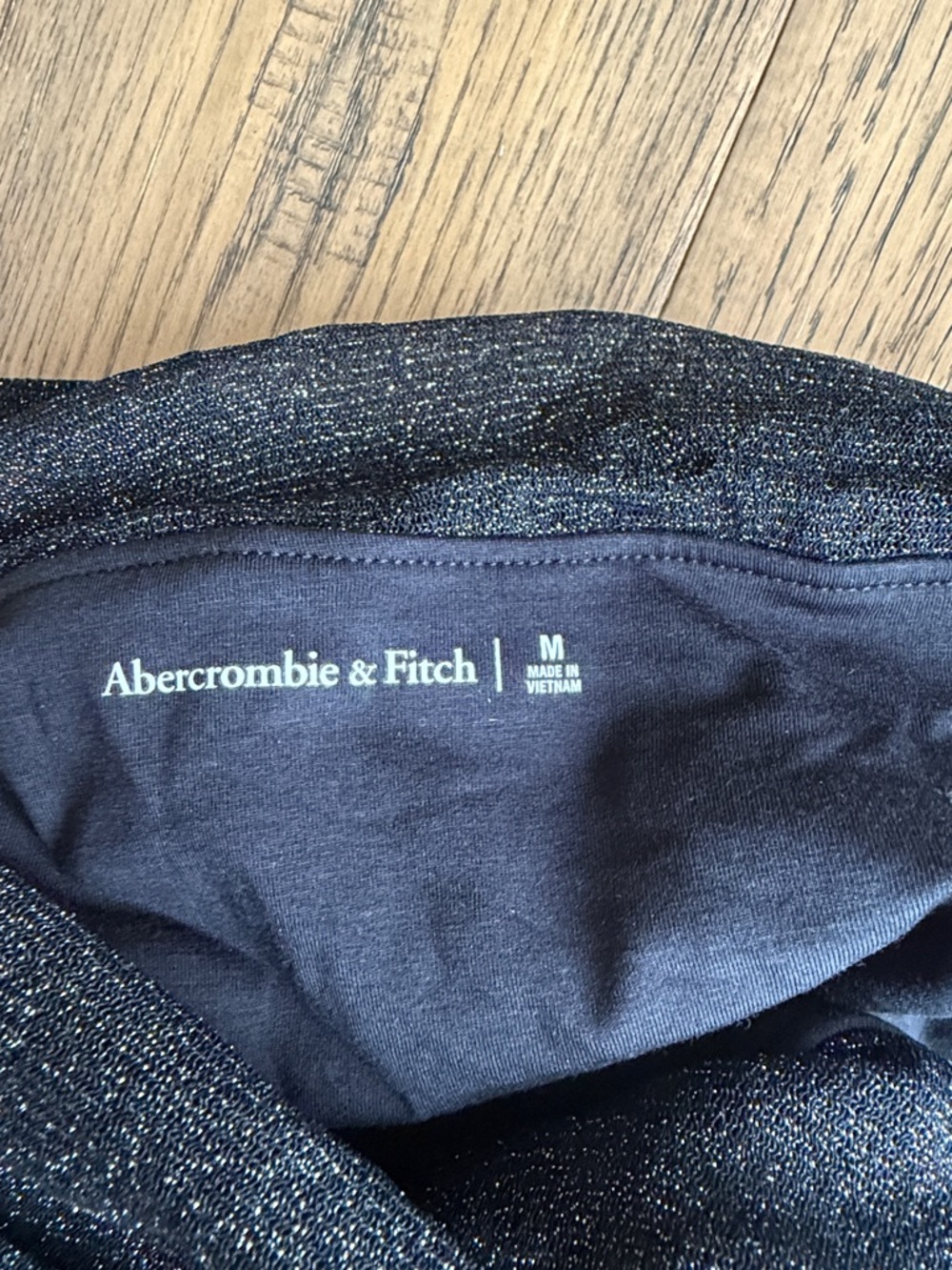Abercrombie & Fitch Black Long-Sleeve Off-The-Shoulder Mesh Bodysuit - Picture 5 of 5